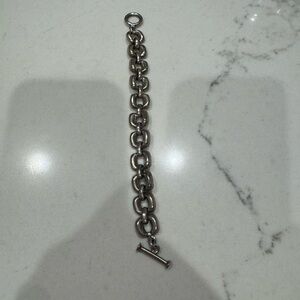 Chunky Sterling Silver Chain Bracelet